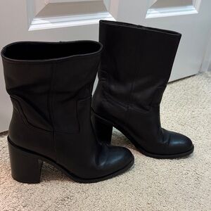 Zara black ankle boots size 37